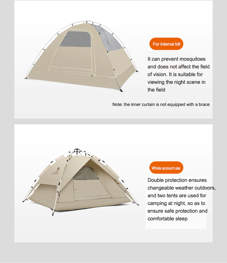 Cheap Goat Tents Outdoor Camping Equipment   4 Person Camping Tent   Travel One